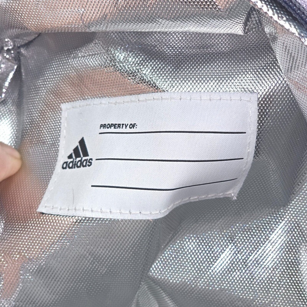 adidas Santiago‎ 2 Insulated Lunch Bag Gray Three Stripe Brand Full Zip Colorful - Picture 13 of 16